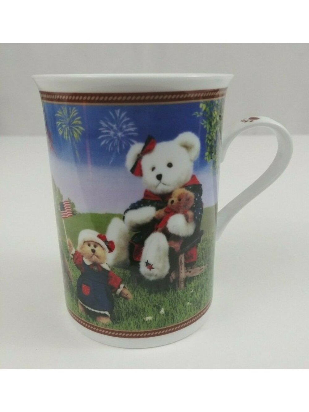 Boyds Bear Collector Mugs Proud To Be Bearmerican! Danbury Mint Coffee Cup